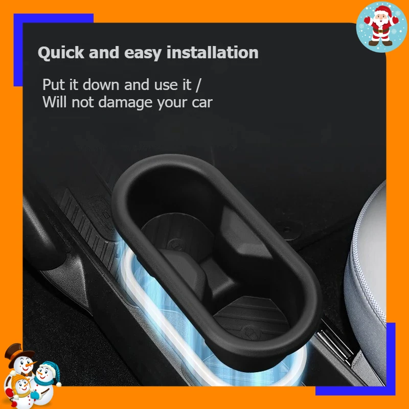 Fit For Mini Cooper E SE J01J05 New Car Cup Holder Center Console Anti Slip Insert Bottle Holder Drink Organizer Car Accessories