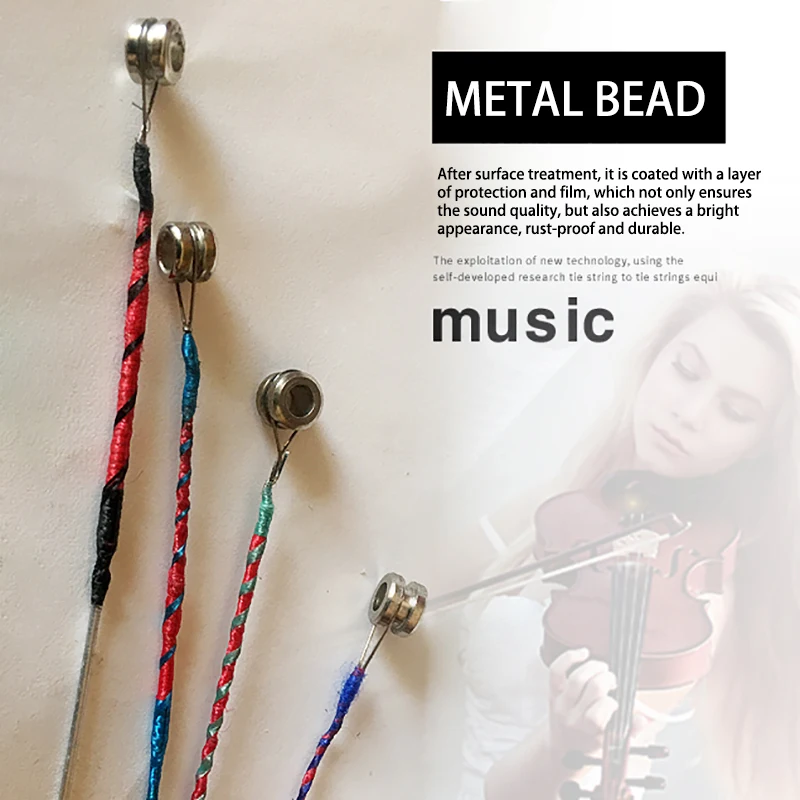 Violin Strings Easy To Play Universal Portable Stainless Steel Convenient Lightweight Premium Material Aluminum Magnesium String