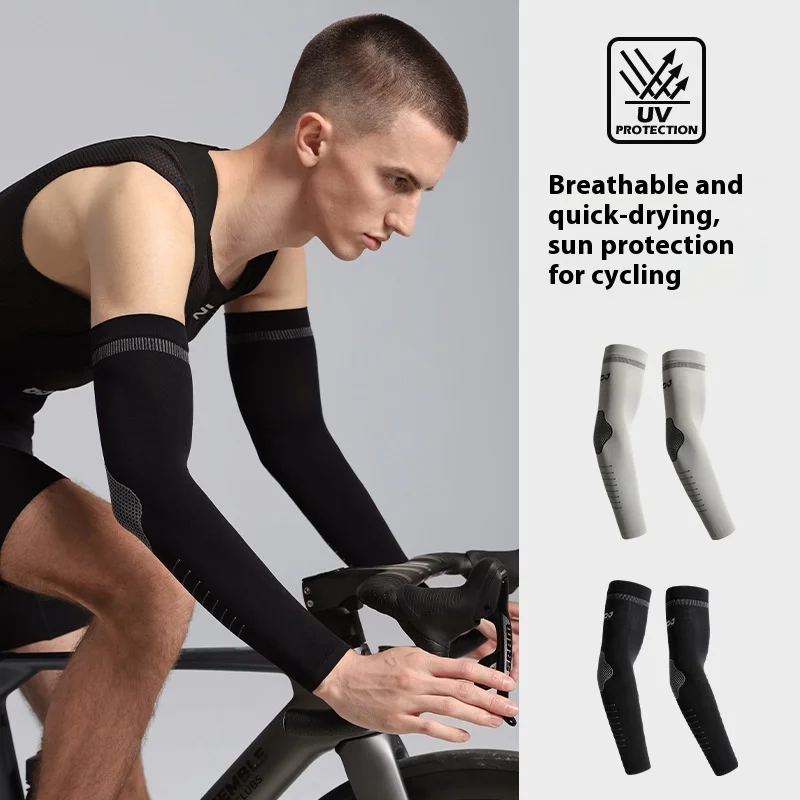 

cycling sleeves man Uv protection arm Bicycle accessories mtb hand protector summer cycling equipment long sleeve quick-drying