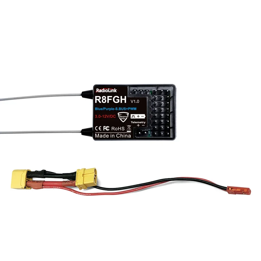 RadioLink R4FGM R6FG R7FG R8SM R12F R16F 4/6/7/8/12/16CH 2.4G Ontvanger voor RC6GS V3 T12D T8FB RC8X Zender Afstandsbediening