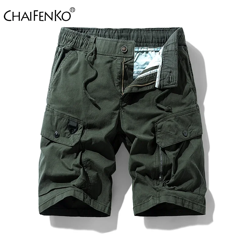 New Fashion Multi Pocket Man Cargo Shorts Summer Loose Comfortable   Jogger Hiking Sports Shorts Man