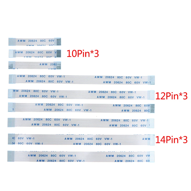 Placa de carregamento para Dualshock 4 PS4, cabo de alimentação, 10, 12, 14 pinos, 9pcs