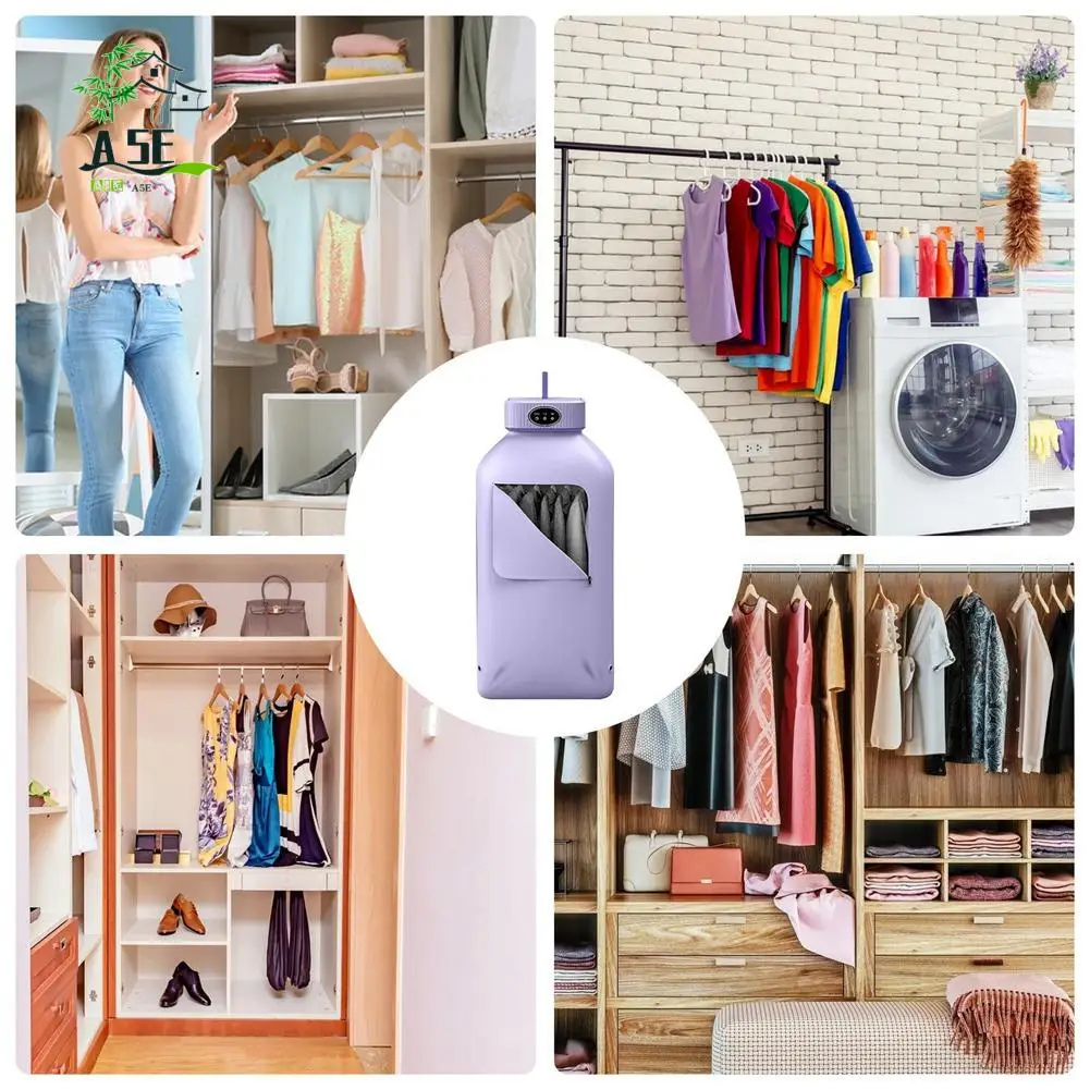 

A05E-600W Портативная сушилка для одежды, электрическая умная сушилка, подвесная для квартиры, общежития, автофургона, мини-сушилка с сумкой для сушки, вилка стандарта США