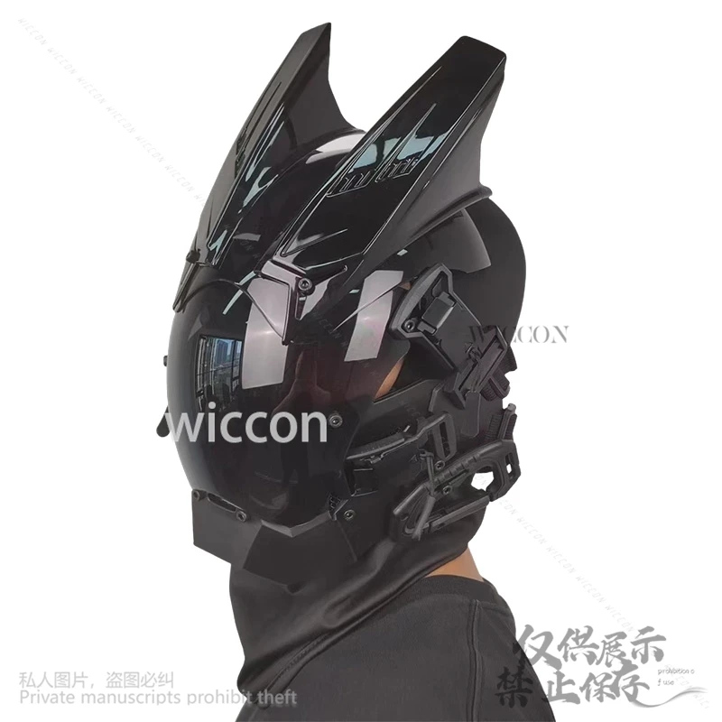 

Anime Game Punk Masks Cosplay Customized Mechanical Sci-Fi Gear Role Play Halloween Christmas Party Music Festival Accessories