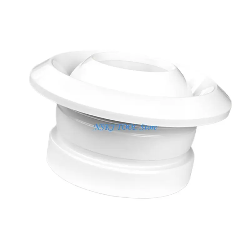 L8RC Wall Outlet Air Diffuser ABS Ball Outlet Simple Installs for Round Duct Joining