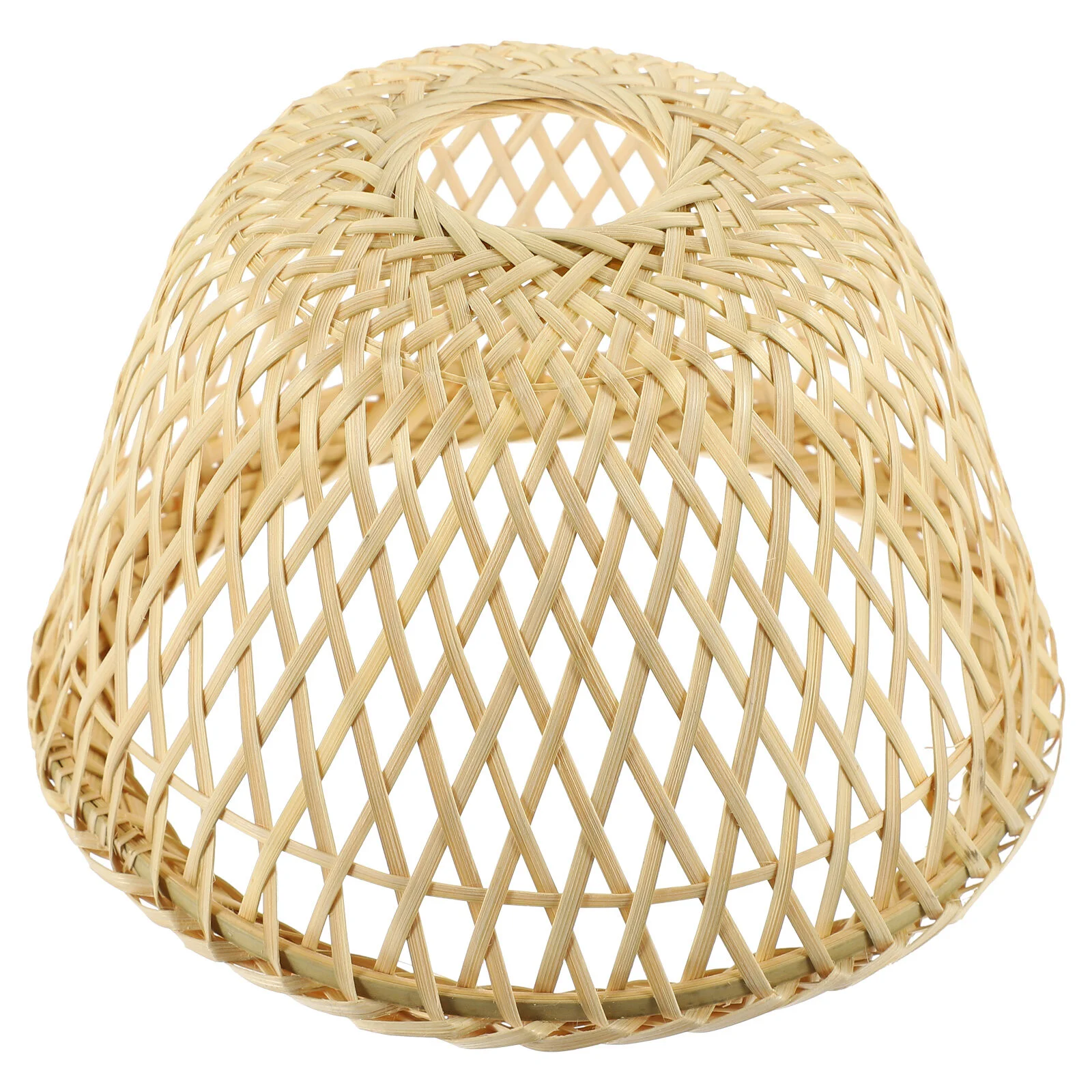 Japan Dustproof Lamp Cover Accessory Creative Woven Lampshade Bamboo Weaving Ceiling Retro Decor Ornament Rattan Wall Sconce