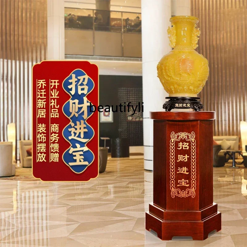 

B6 l Vase ornament company opening gift office lucky housewarming gift hotel lobby entrance floor decoration