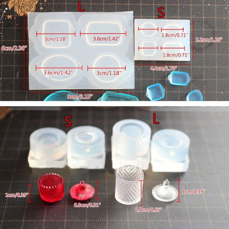 3D Mini Tablett Süßigkeiten Dosen Form handgemachte Ornament Silikon Form DIY Handwerk Werkzeug