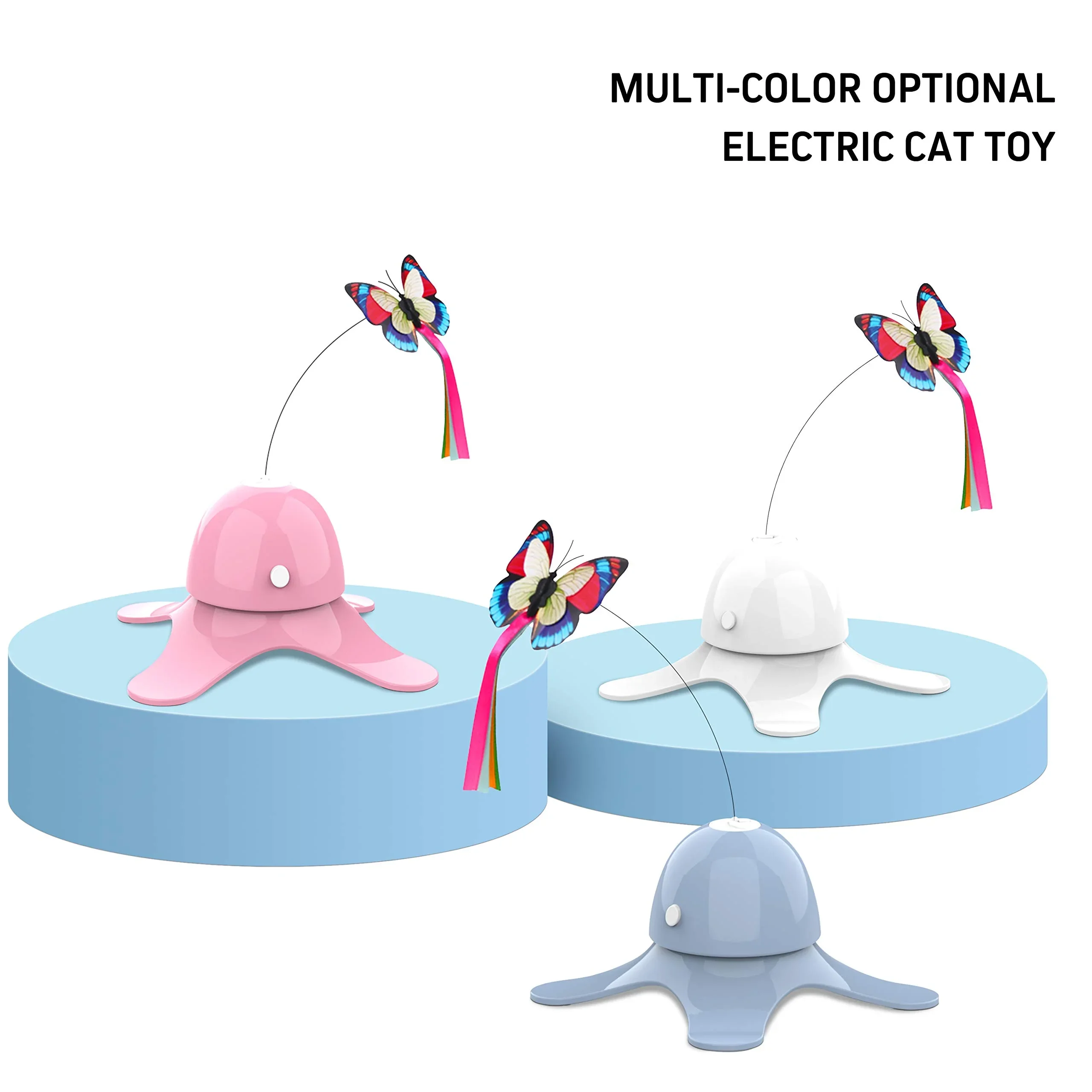 

Автоматические игрушки для дразнивания кошек, интерактивные электрические вращающиеся игрушки-бабочки для котят, игрушки для кошек, реалистичные растрескивающиеся товары для кошек, товары для домашних животных