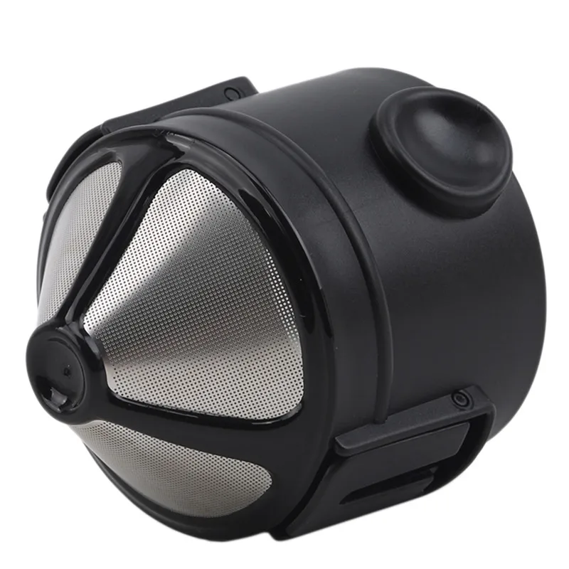 Filtro de café de acero inoxidable, embudo portátil de goteo, Infusor de té reutilizable, práctico, producto para el hogar
