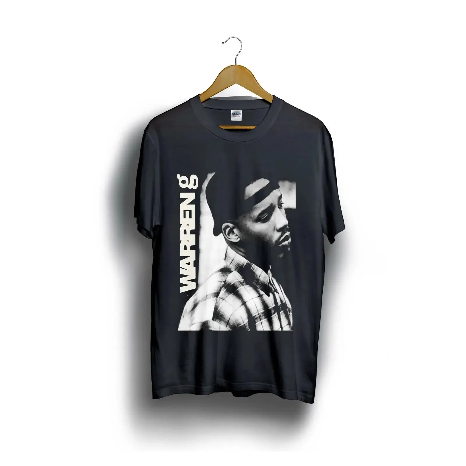 THE G WARREN Black T Shirt Size S 5XL vintage Washed Stylish Casual Slightly streetwear Versatile graphic Comfortable fashion