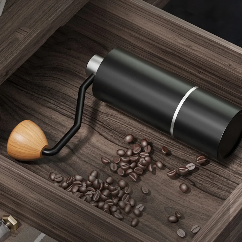 ขายเครื่องบดกาแฟ เครื่องบดมือความจุ 20 กรัมพร้อมเครื่องบดเมล็ดกาแฟด้วยตนเองสแตนเลสแบบปรับได้ภายนอก