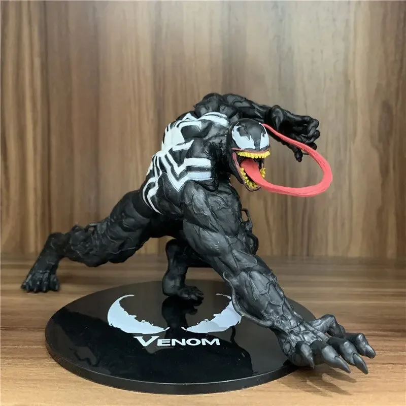 Nuevo Venom Batman estatua hecha a mano película villano alrededor del modelo de oficina adornos de animación Marvel Comics Hobby coleccionables