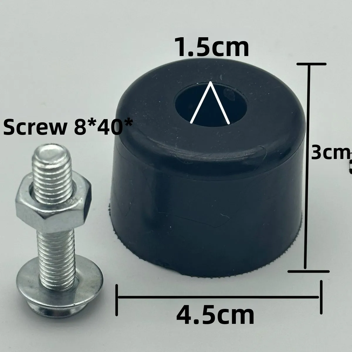 Thickened carriage anti-collision buffer rubber pad Trailer door block Tailgate anti-collision rubber tricycle accessories