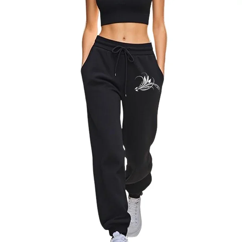 أزياء المرأة Sweatpants الطباعة عارضة مكتب المنزل السراويل في الهواء الطلق الشارع السراويل رياضة الركض جودة امرأة السراويل
