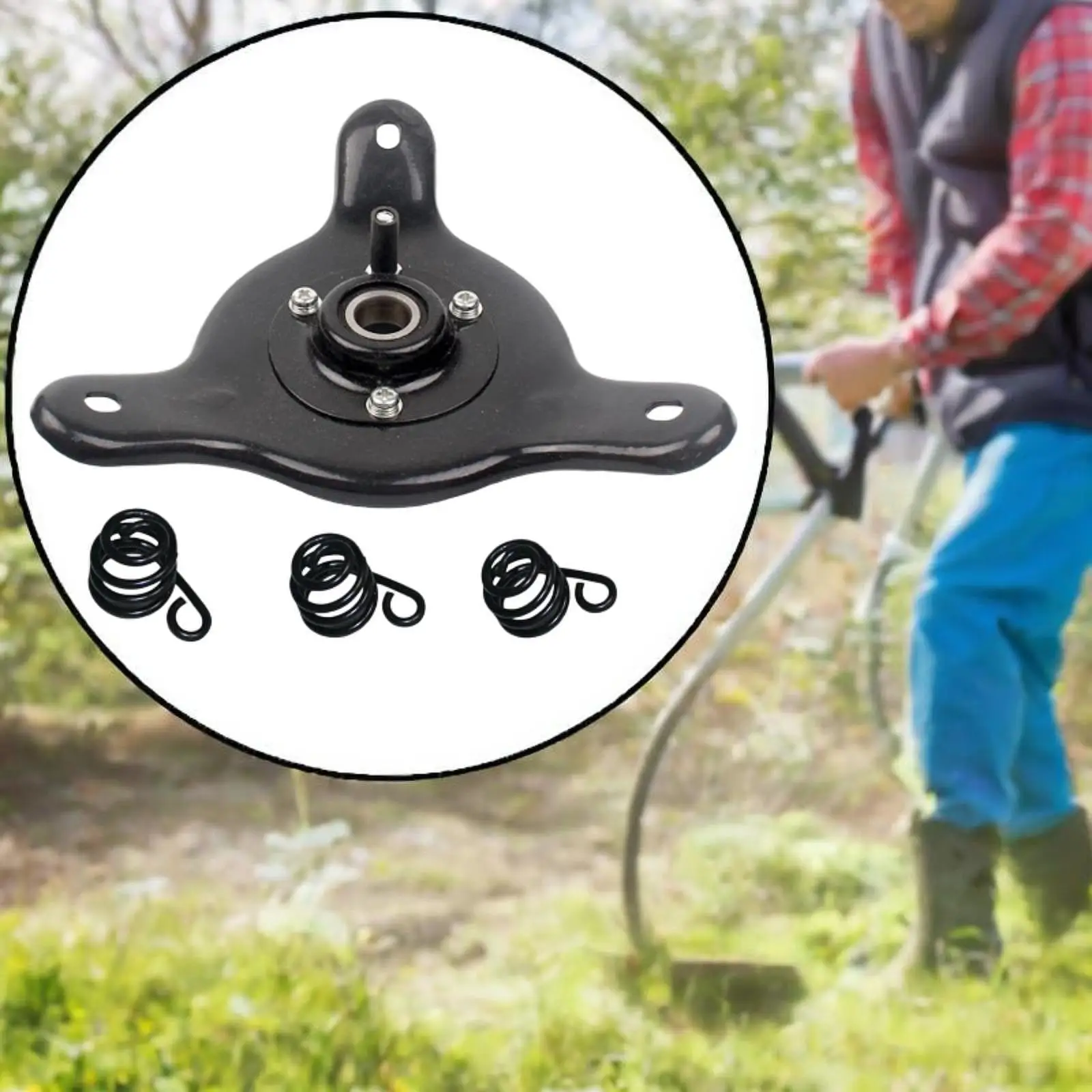 

Engine Mount Plate Garden Tool Lawn Mower Part Triangular Disc Base Bracket