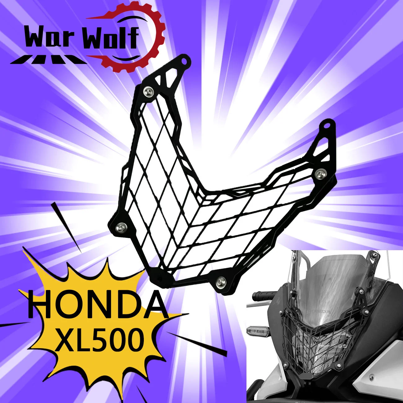 Fits For HONDA NEW XL750 xl750 2024 Motorcycle Accessories Front Headlight Grille Guard Cover Protector Decorative