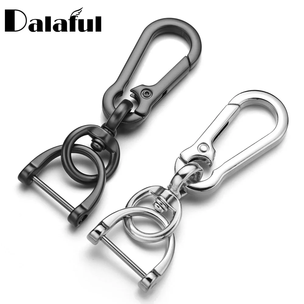 High-Quality Metal Car Keychain Men's Key Chain Holder Ring Horseshoe Buckle Hanging Keyring DIY Accessories For Men K411