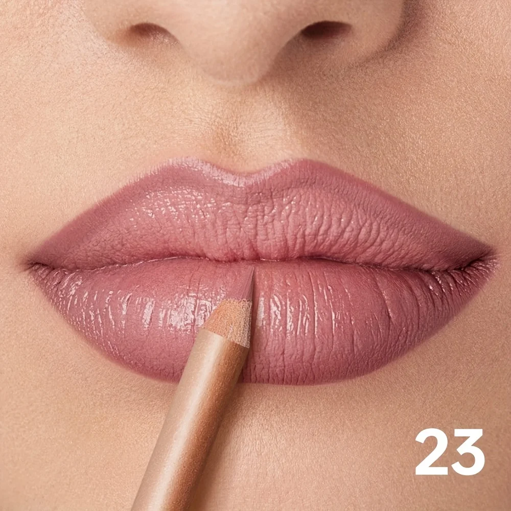 Matte Lip Liner Pencil Nude, langdurig waterdicht, veegvast, nauwkeurige omtrek, gladde romige formule - afbeelding 1