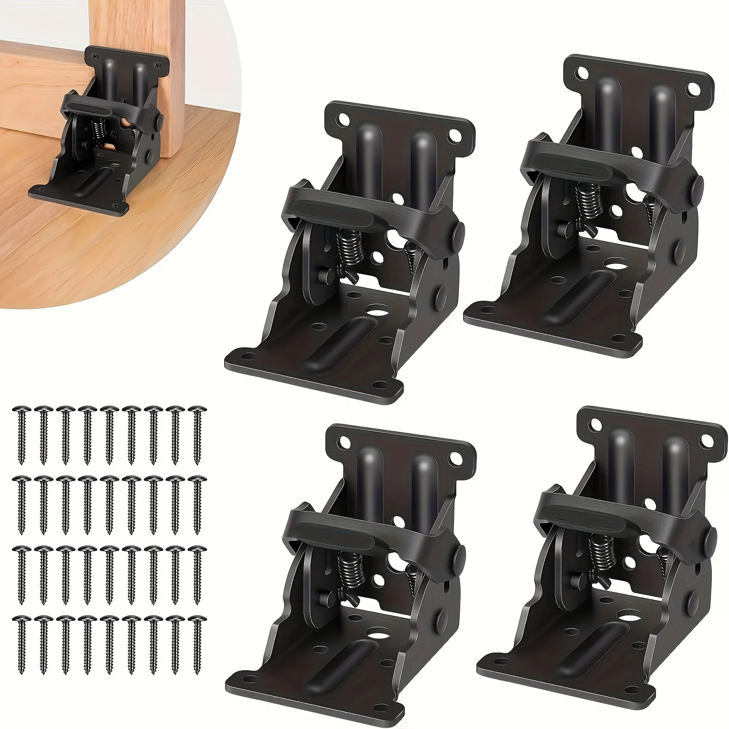 90 Degree Right Angle Thickeneded Self-Locking Foldableing Hinge Table Stool Foldable Table Furniture Hinge Hardware Tool Hinge