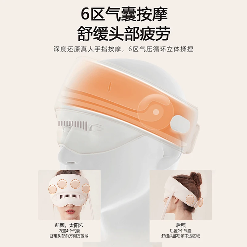 Massageador de cabeça e olhos Massageador de olhos Compressa quente