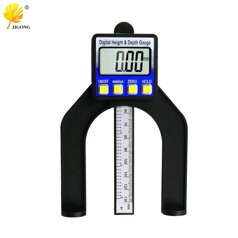 0-80Mm depth ruler height depth measuring tool, digital woodworking table saw height ruler, digital vernier caliper