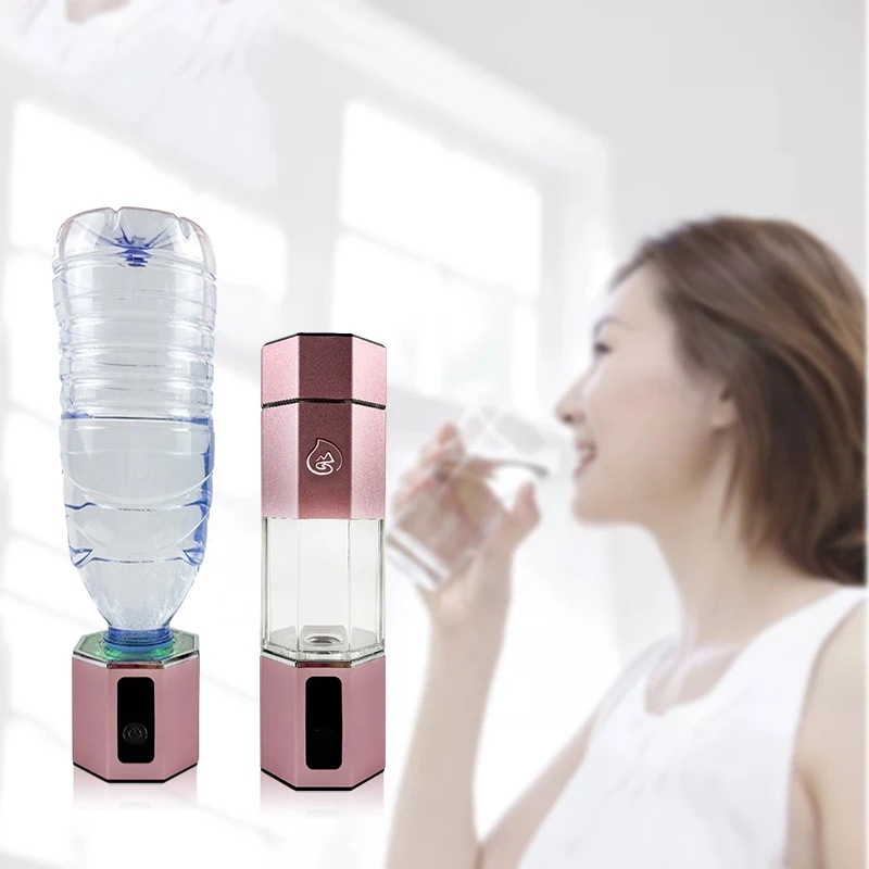 CAMAZ H2 Generator Ionizer Water Cup 5000ppb Portable Hydrogen-Rich Alkaline USB Hydrogen Water Bottle