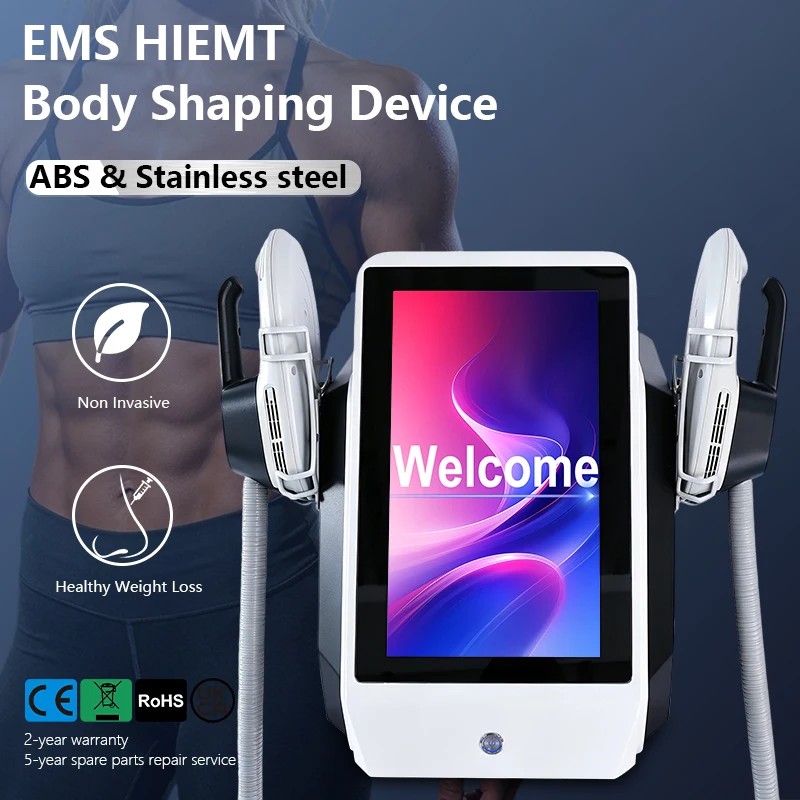 Professional 6500W HIEMT Shaping Machin -Non-invasive Body Shape Shaping for Slimming Building Muscles Thigh Enhancement Home