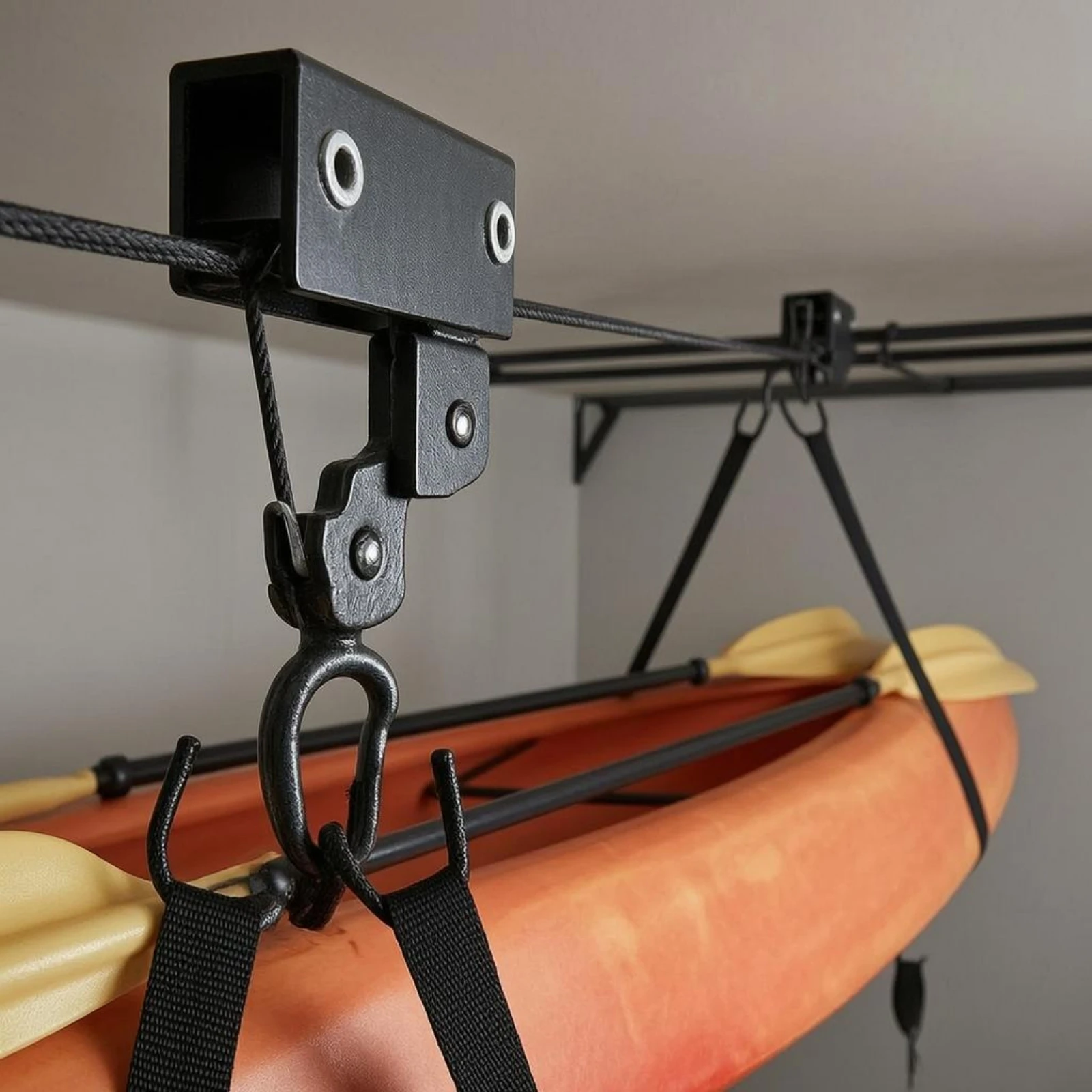 pulley-lift-rack-hanging-straps-garage-bike-lift-bike-hoist-30-kg-capacity-ceiling-pulley-heavy-duty