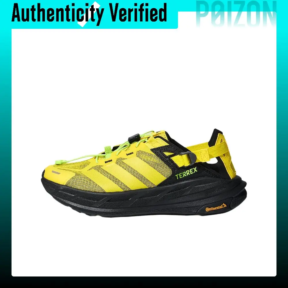 Adidas TERREX FREEHIKER LT Slip Resistant, Abrasion Resistant, Rebound River Trekking Shoes Unisex Yellow Black LA4706