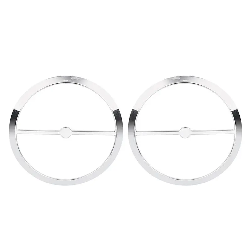Chrome Speaker Grills Covers Trim Ring For Tri Glide Ultra FLHTCUTG 2014+-N30R