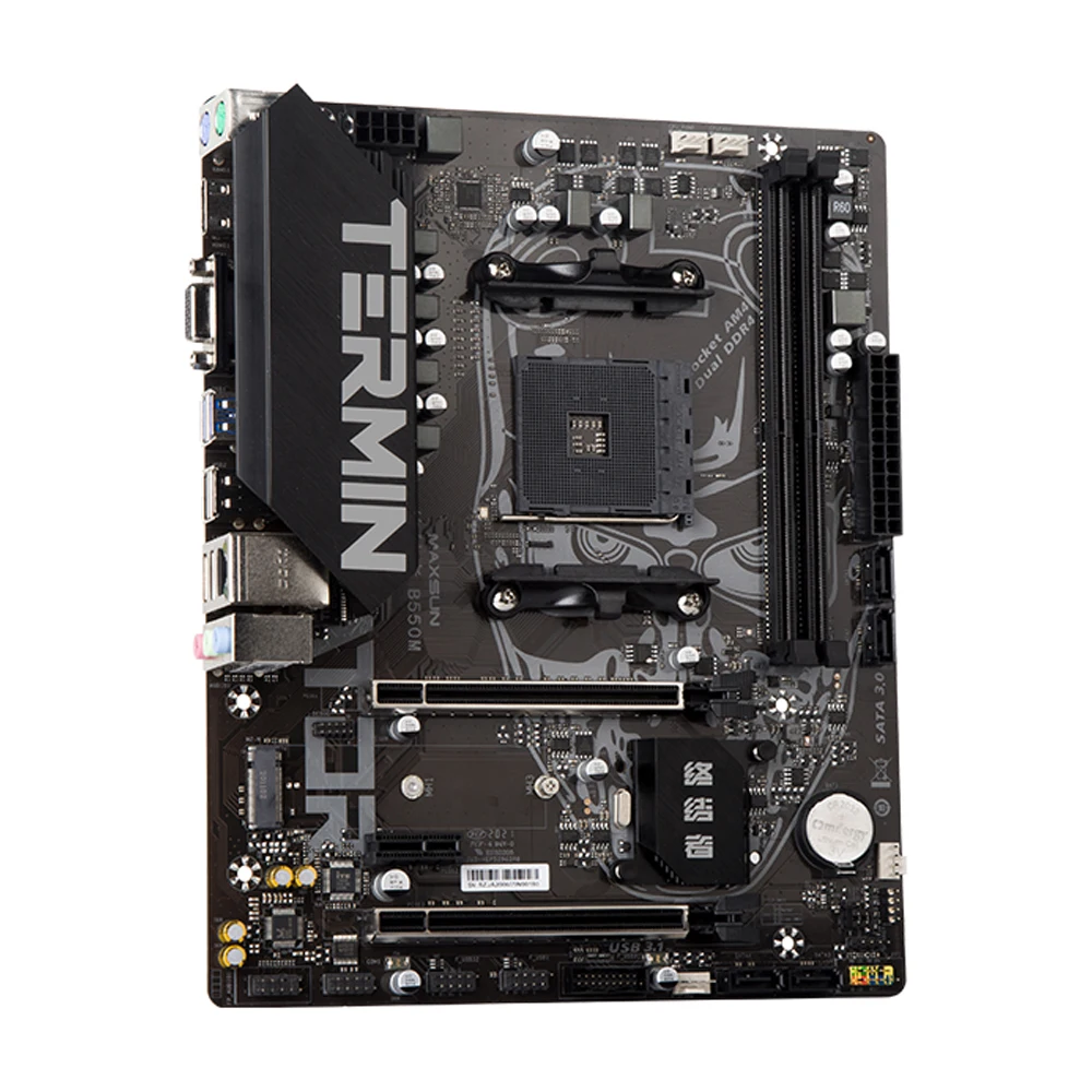 MAXSUN Terminator AMD B550M Motherboard Dual Kanal DDR4 USB 3,1 PCIE 4,0 AM4 Unterstützt Ryzen 4000/5000 (3600/4650G/5600G/5600X)