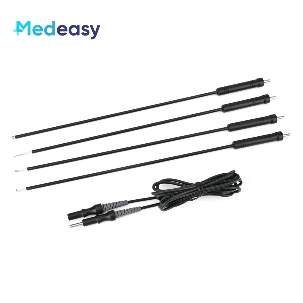 Laparoscopic Surgical Electric Instruments Coagulation L Hook Ballpoint Spatula Needle Laparoscopic Reusable Monopolar Electrode