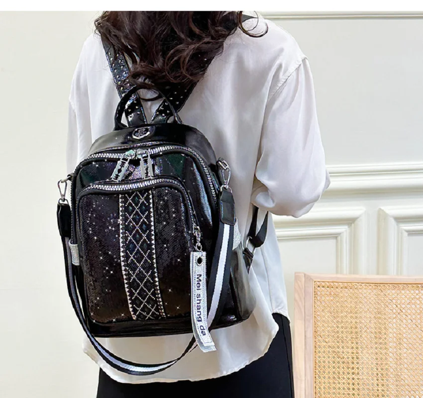 New Women High Quality Leather Backpack Large Capacity Shoulder Bags School Bag for Teenage Girls Travel Backpacks Sac A Dos