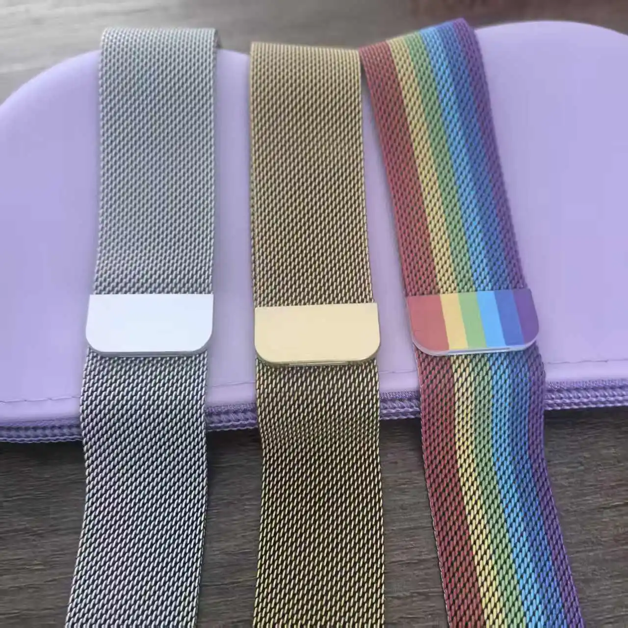 

Bracelet For Apple Watch bands 45mm 44mm 40mm 41mm 42-46mm 49mm Milanese loop iwatch series 11 10 8 7 6 5 4 SE 9 Ultra 3 2 strap