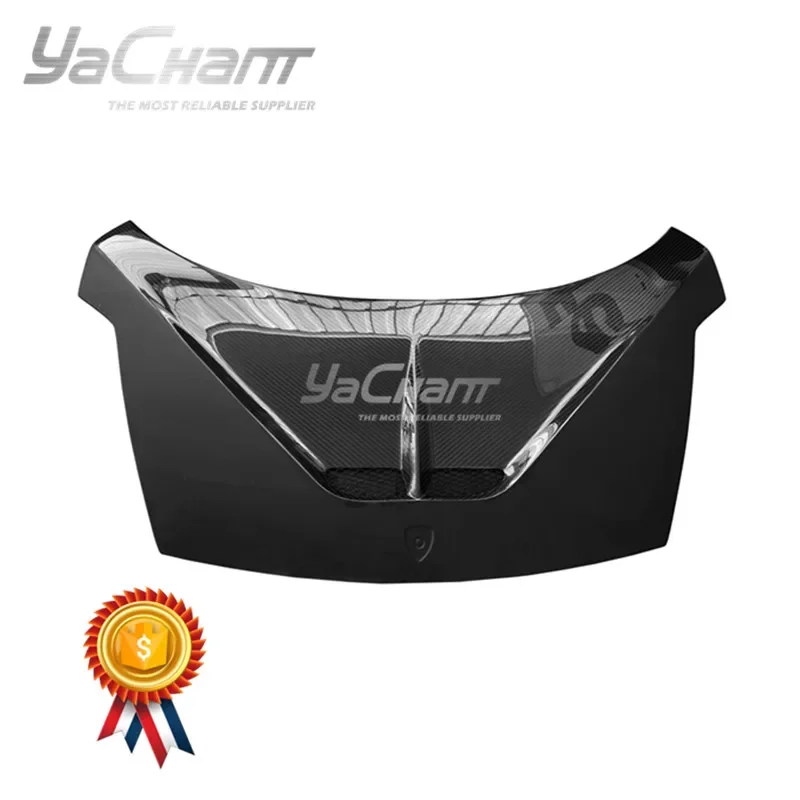 Car-styling Portion Carbon Fiber V Pattern Weave  Front Hoods Fit For 2003-2007 Gallardo YC D Style Hood Bonnet