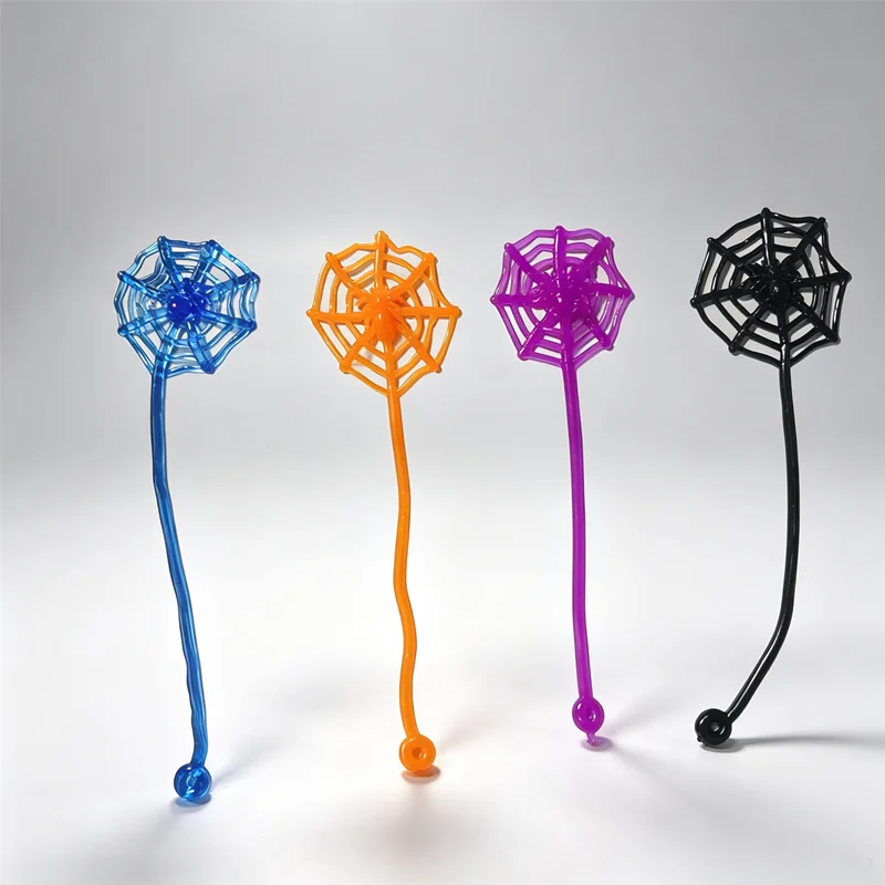 TPR Stretchy Sticky Wall Climbing Toys Assorted Skeleton Ghost Spider Bat Scorpion Pull Stretch Fidget Toy Kids Pinata Fillers P