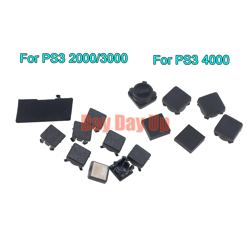 

100sets Screw Hole Feet Cover Set Dust-proof Plug Plastic Bottom Screw Covers For PS3 Slim 2000/3000 4000 Console