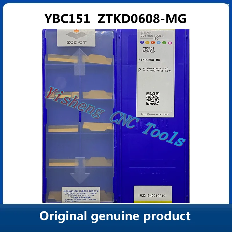 

Original genuine CNC blades ZTKD0608-MG YBC151 YBC152 YBG302 YBG202 YBG102 YBG205 YB9320 ZCC.CT