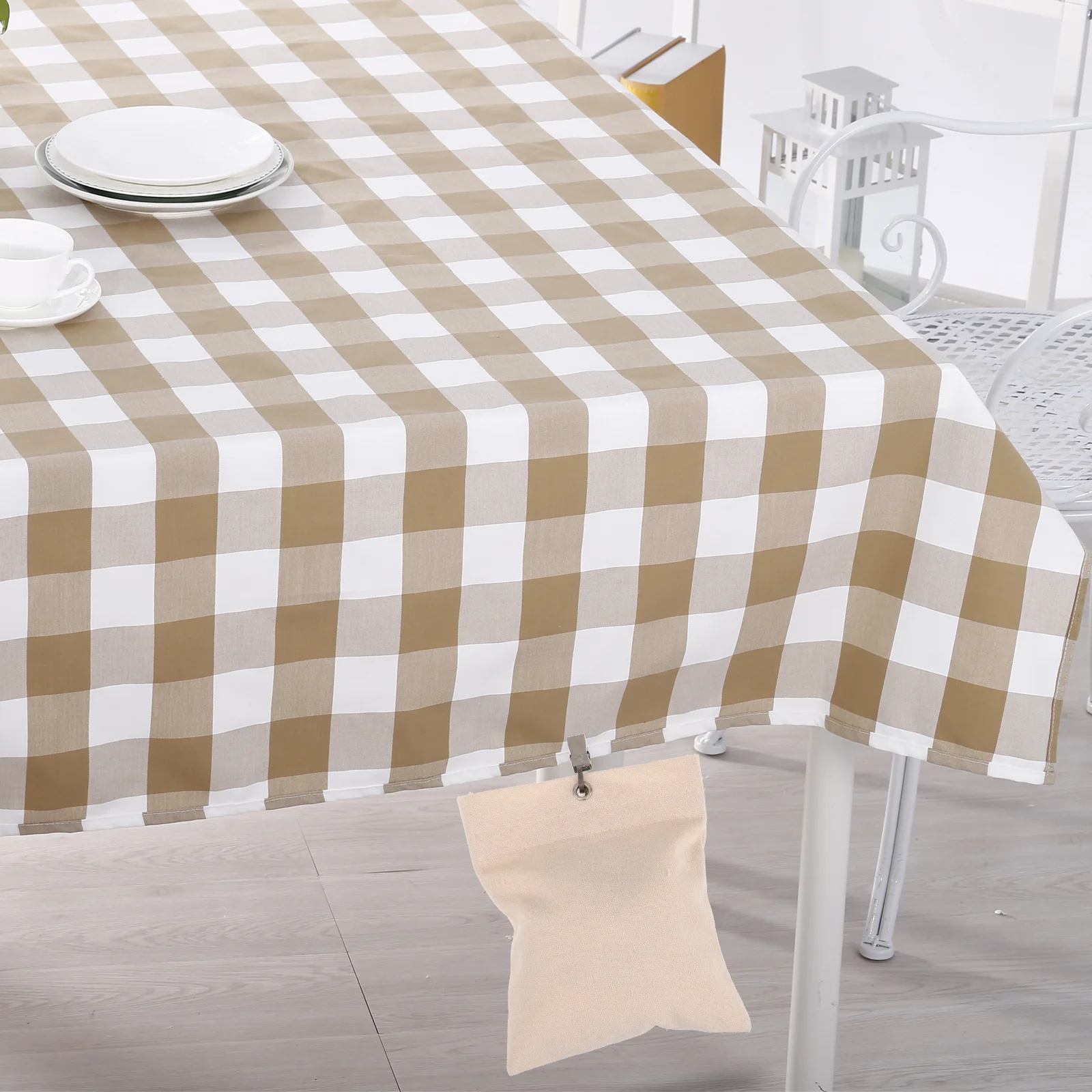 

8 Sets Curtains Drape Weights Heavy Outdoor for Drapes Drapery Bottom Beige Canopy Bags