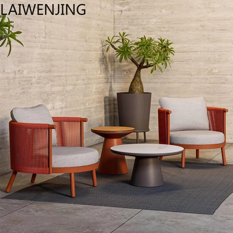 

SGF outdoor sofa courtyard outdoor waterproof and sunscreen teak combination furniture