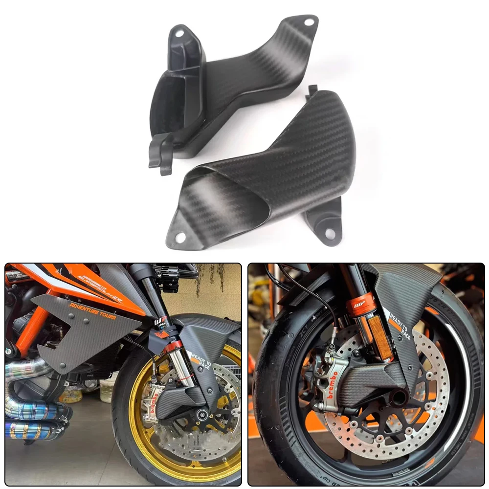 

Для KTM 1290 1390 Super Duke R/RR/R EVO мотоцикла из углеродного волокна, передний тормозной воздуховод, суппорт, крышка радиатора, аксессуары