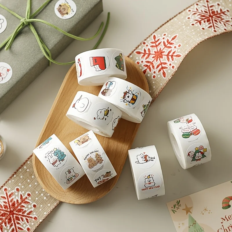 

Christmas Theme Stickers Kabibala Fun Stickers [Decorative Stickers] 500pcs/Roll