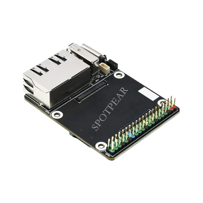 Raspberry Pi CM4 Compute Module 4 IO Board Dual Gigabit Ethernet Mini Open-source Router Board 5V