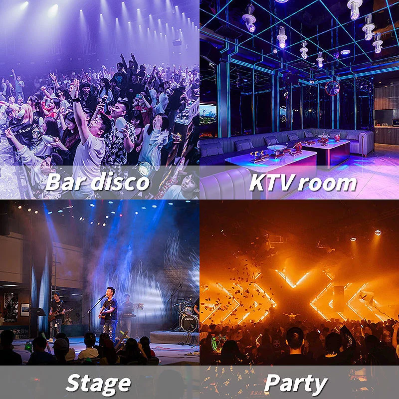 RGB Dual Spinning LED Magic Ball Light Commercial Party Stage Effect Lighting for Hotel Banquet Hall Wedding Event Project