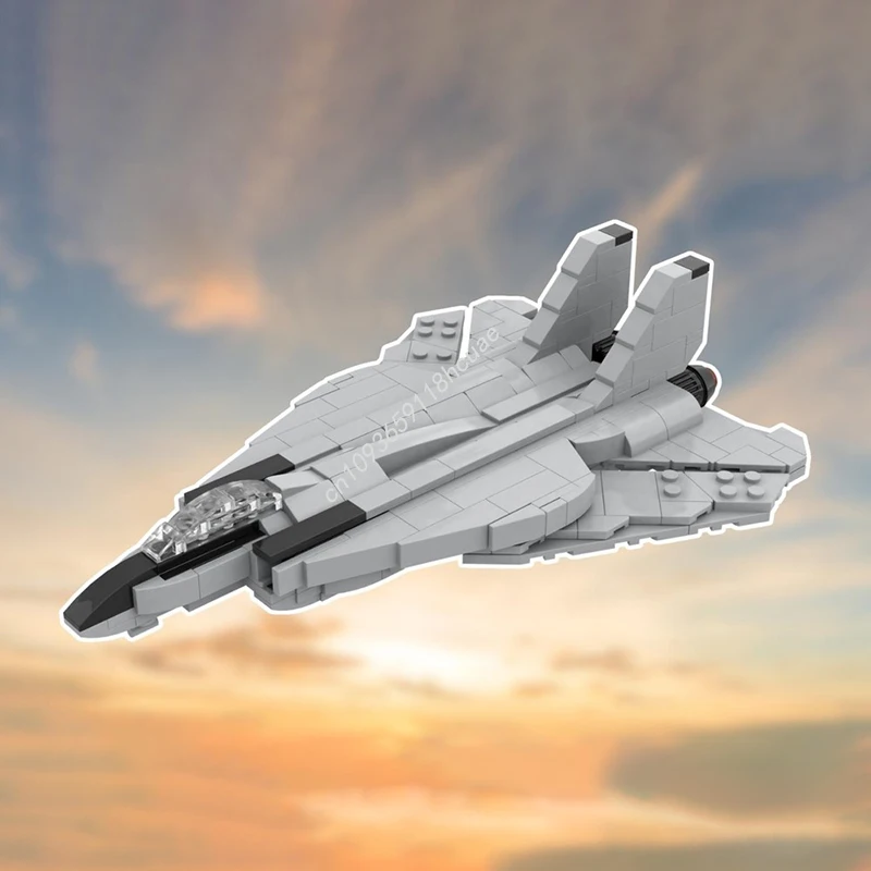 302 pçs moc f14 tomcat topgun modelo blocos de construção modular diy ideia arquitetura crianças brinquedos tijolo educação presentes natal