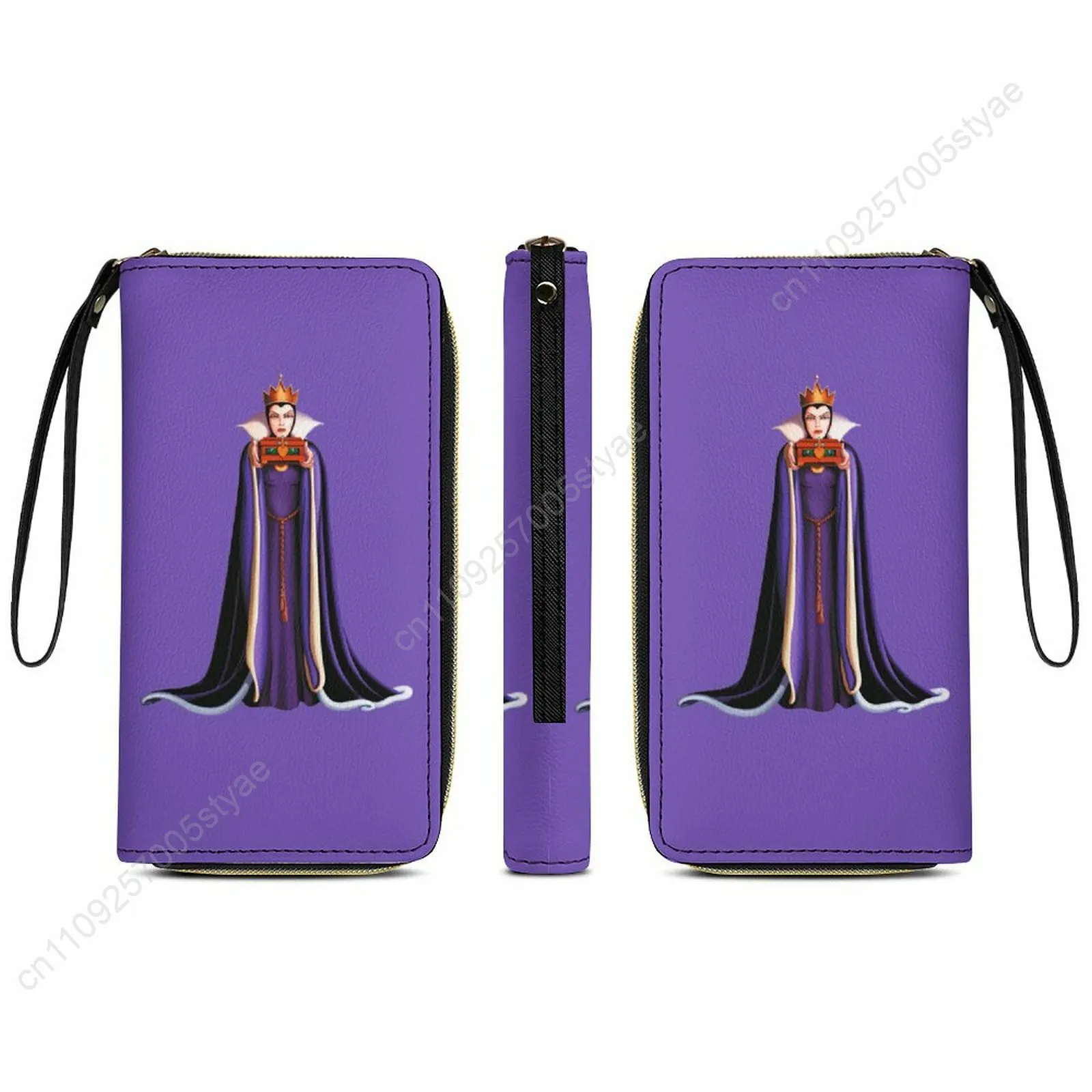 

The Evil Queen Leather Wallet Disney Licensed Customizable Personalized Design Your Pattern Portable Purse Double-sided Printing