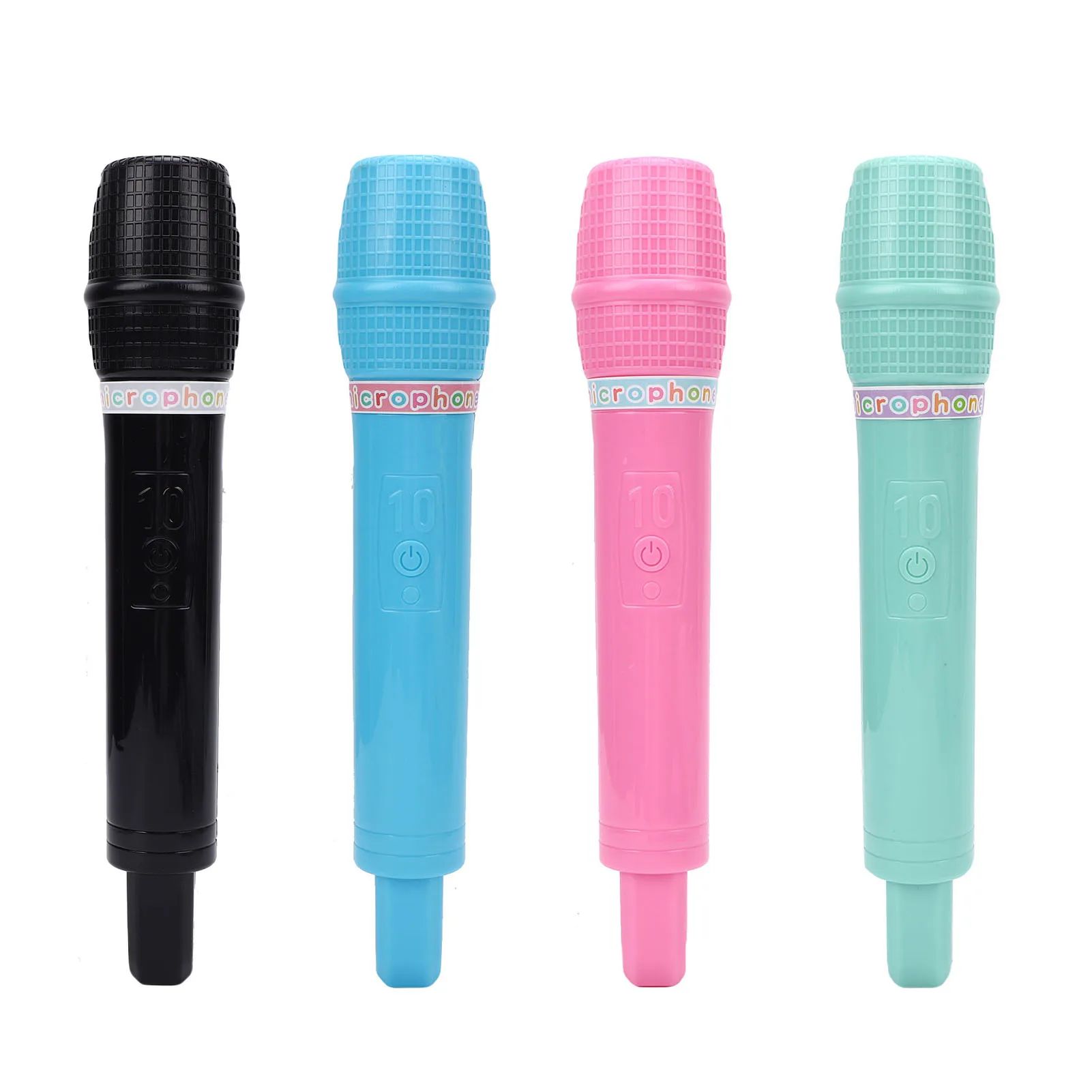 Microfone de plástico fingir microfone prop simular fala prática microfone para cosplay festa de aniversário favores traje jogar