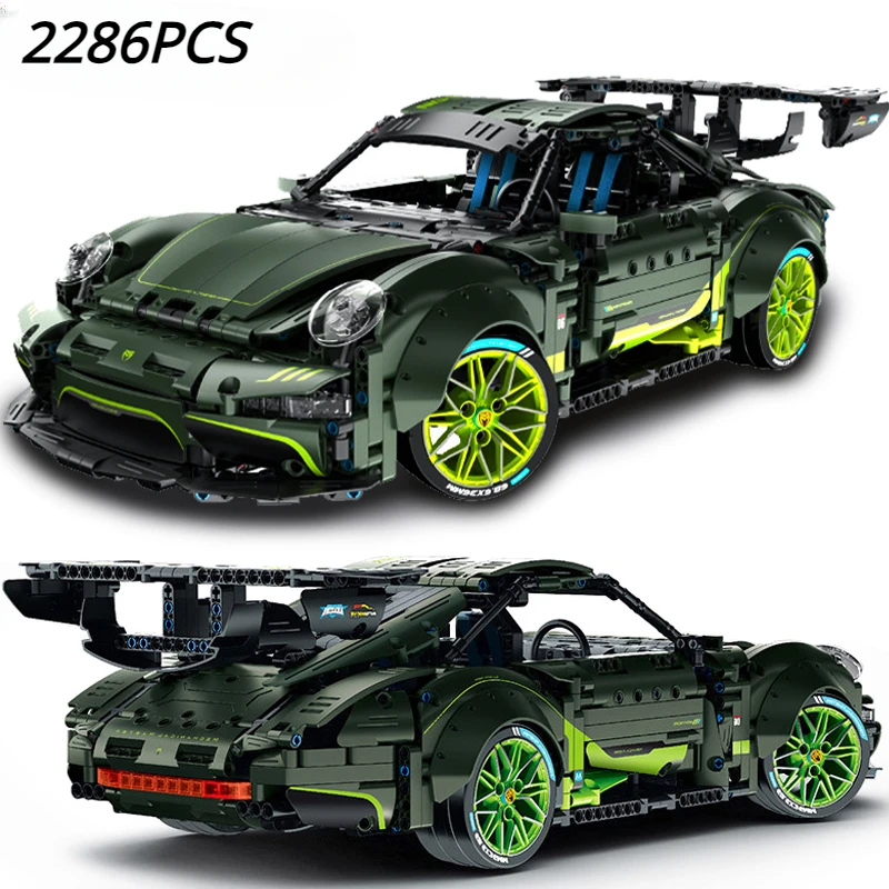 

Technical 1:10 Speed Sports Car Building Blocks Hella Flush RSR Racing Vehicle Bricks Toys For Adult Kids Boy Christmas Gifts