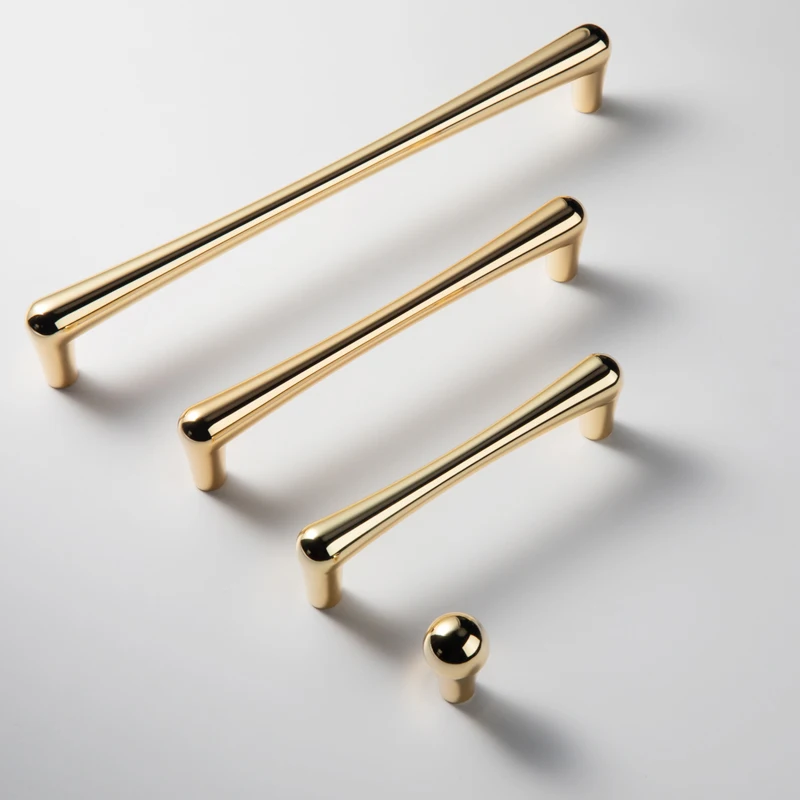 Nordic Gold Kitchen Cabinet Door Handles Drawer Pulls Wardrobe Door Knobs Furniture Handle Hardware Cupboard Dressing Tables